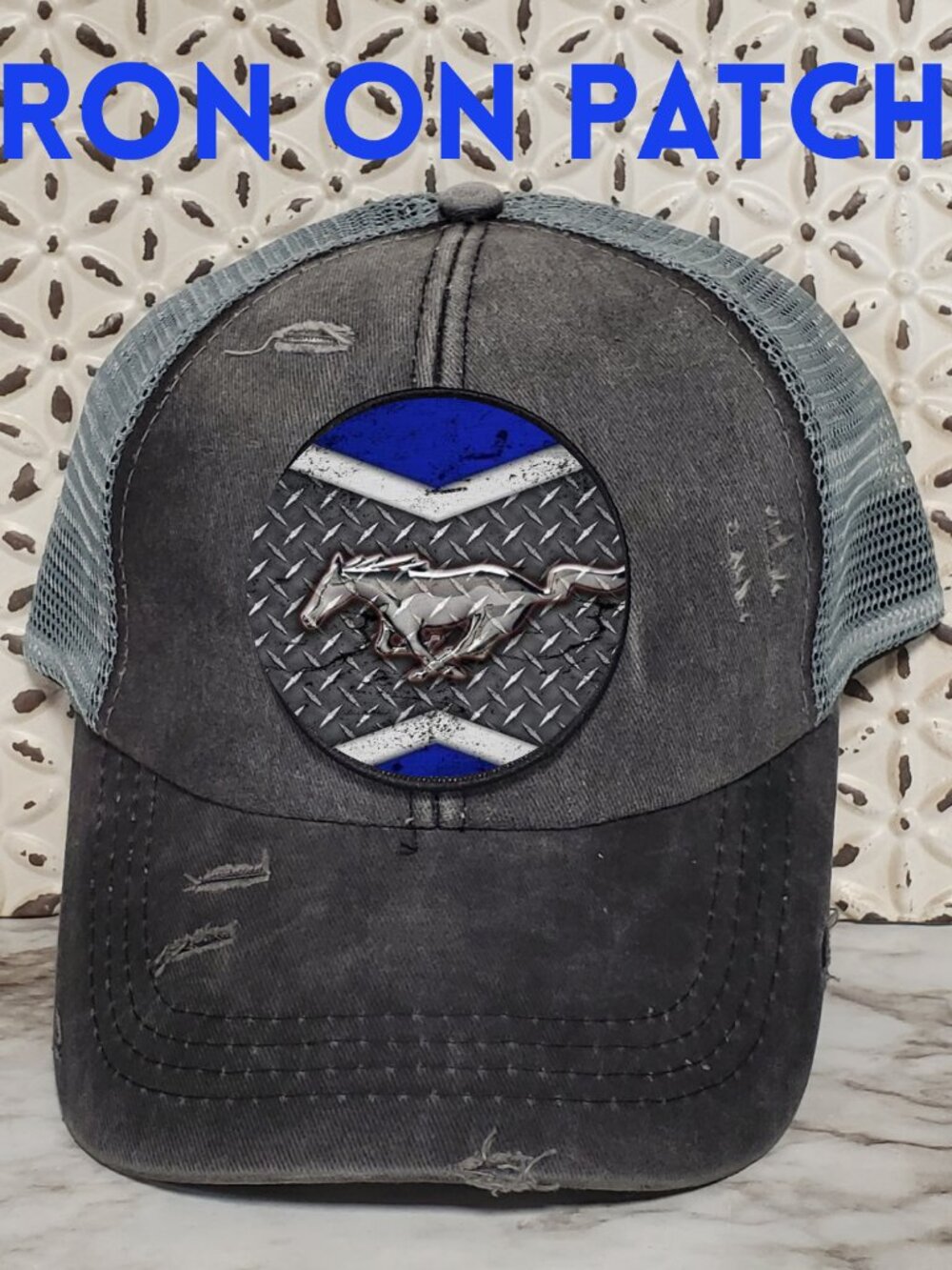 Mustang Iron on Patch
